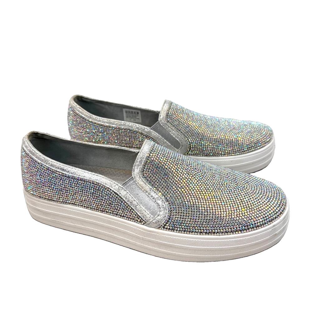 Sketchers Double Up Blinders Rhinestone Platform Slip On Sneaker Womens 8.5 - Picture 8 of 8